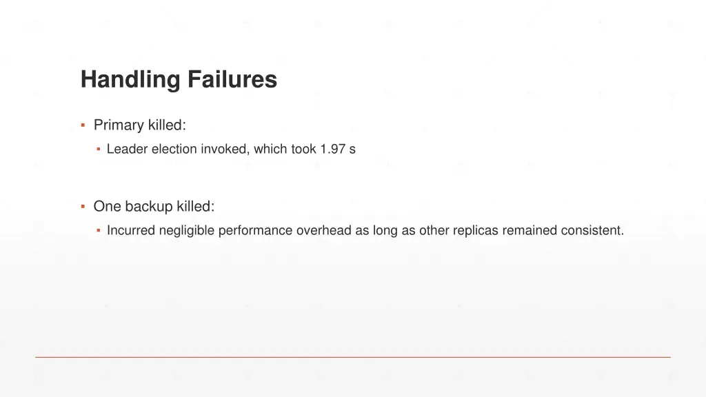 handling failures