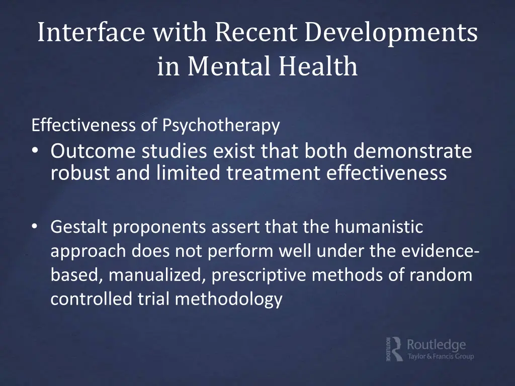 interface with recent developments in mental 2