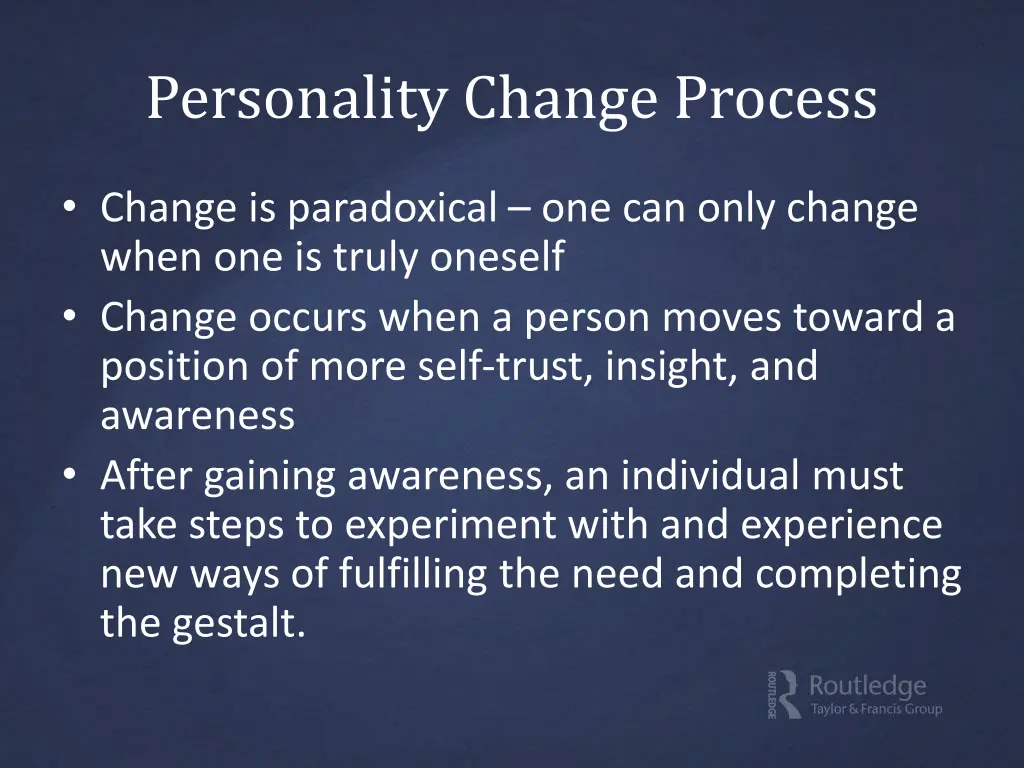 personality change process