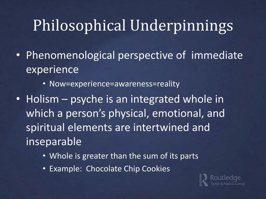philosophical underpinnings