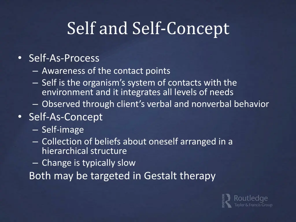 self and self concept