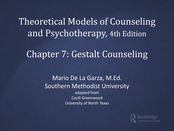 theoretical models of counseling