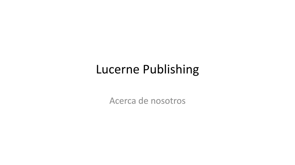 lucerne publishing