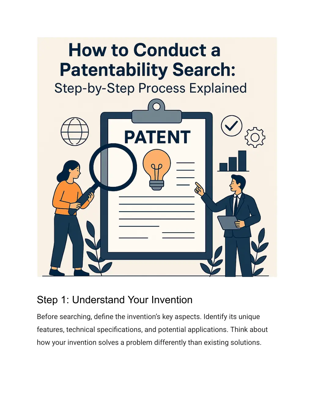 step 1 understand your invention