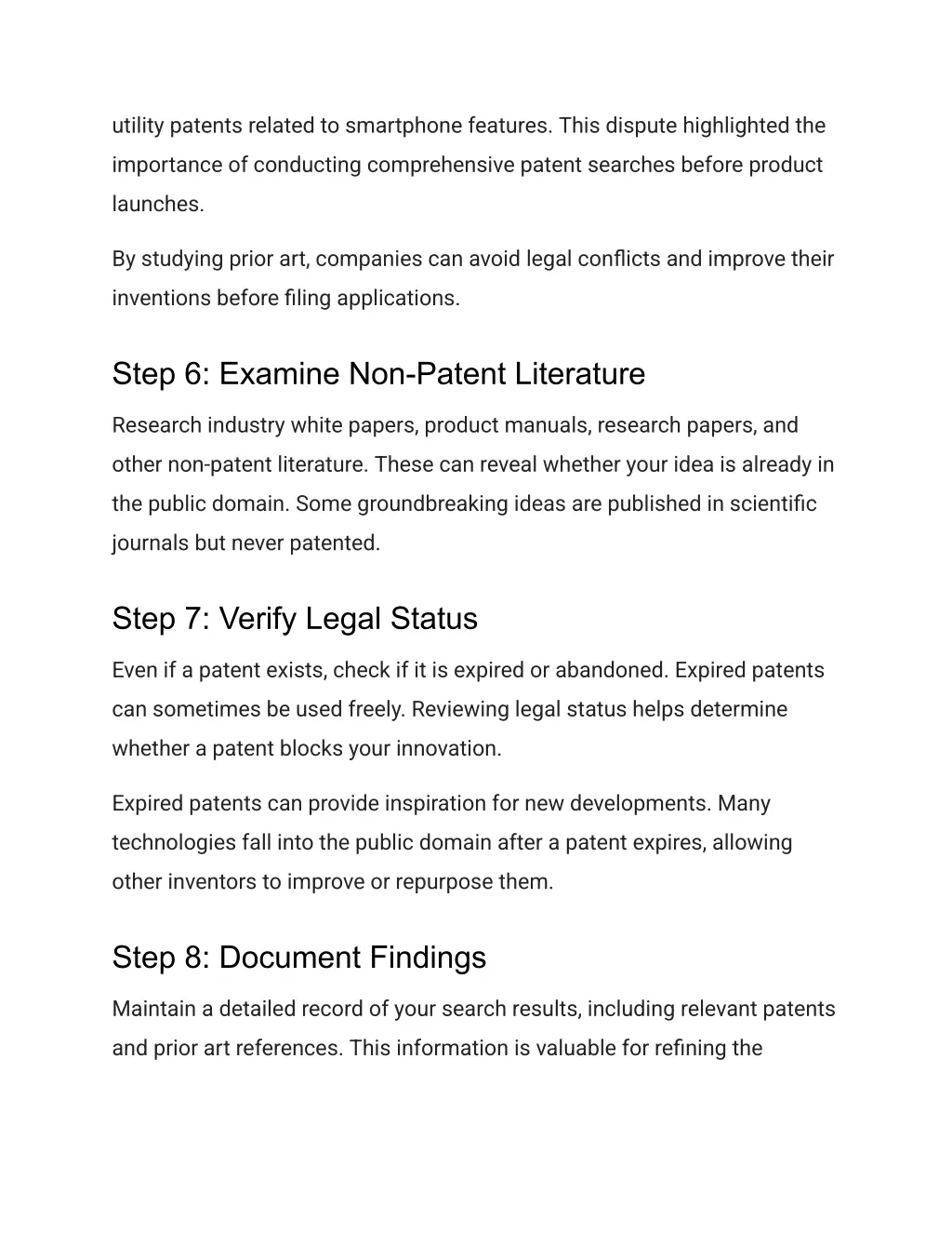 utility patents related to smartphone features