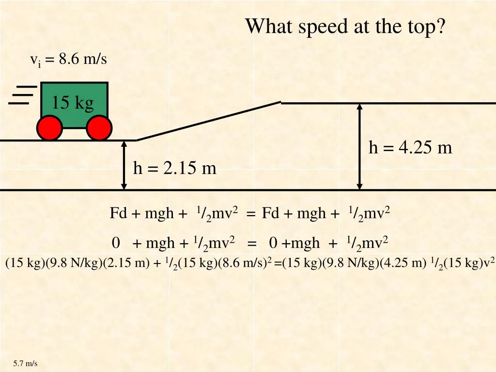 what speed at the top 1