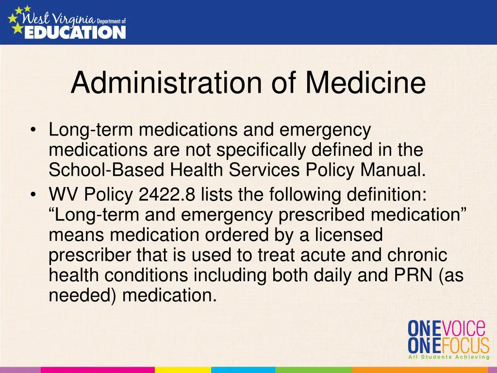 administration of medicine