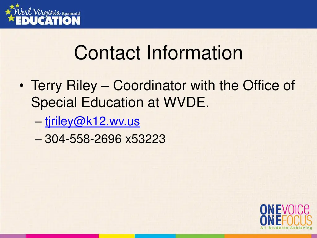 contact information