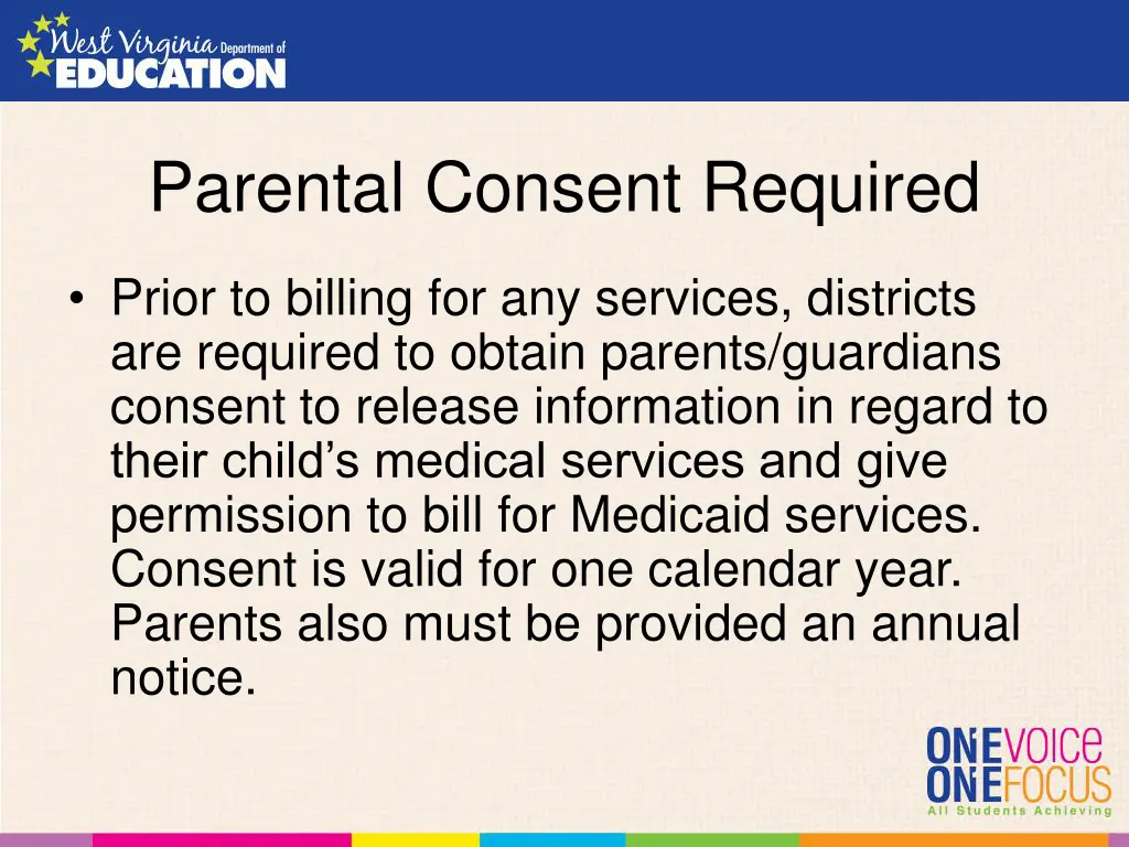 parental consent required