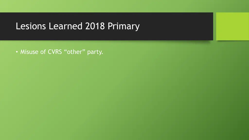 lesions learned 2018 primary 11
