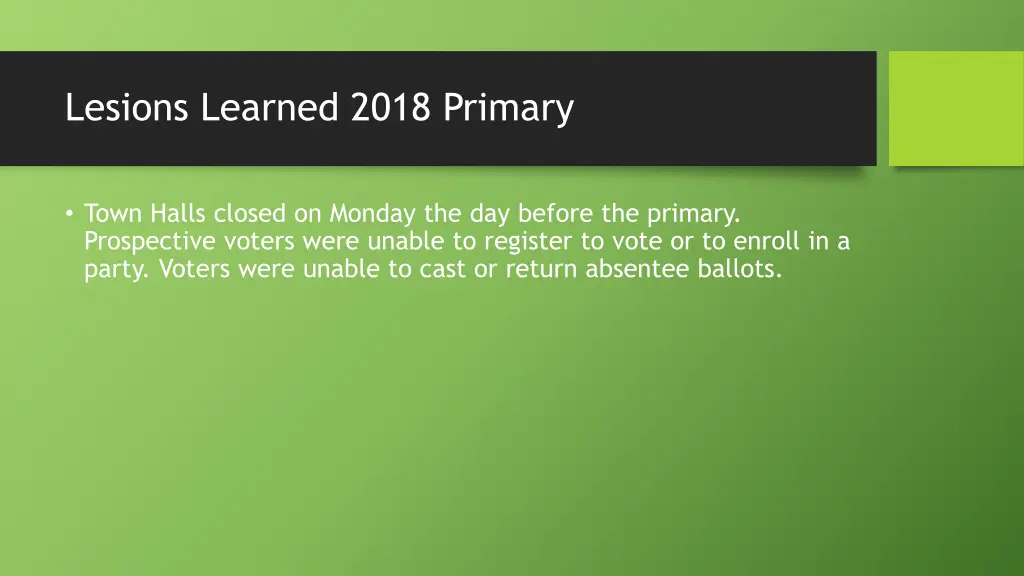 lesions learned 2018 primary 3