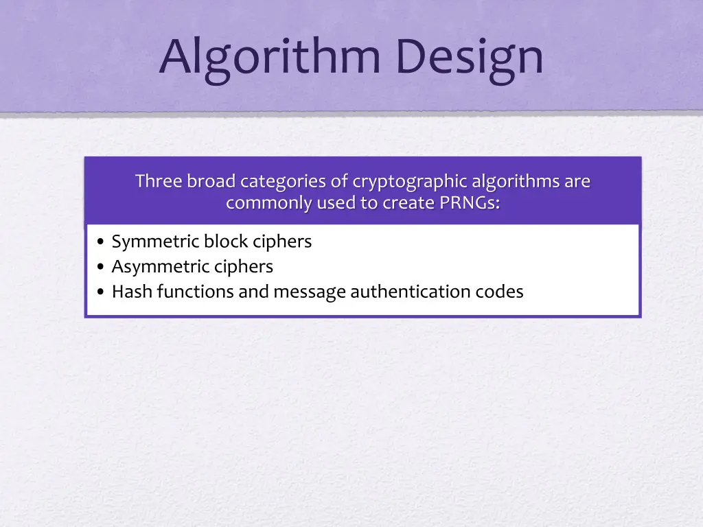 algorithm design