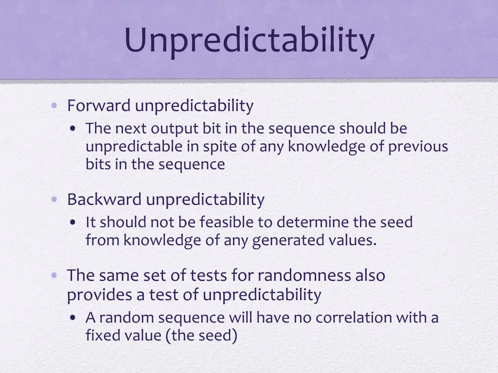 unpredictability 1
