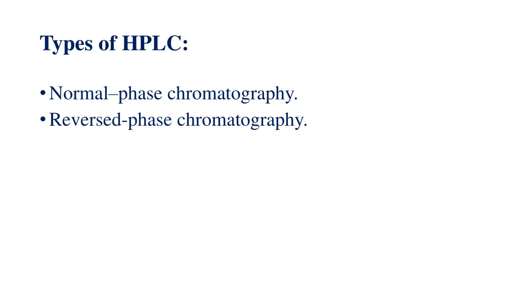 types of hplc