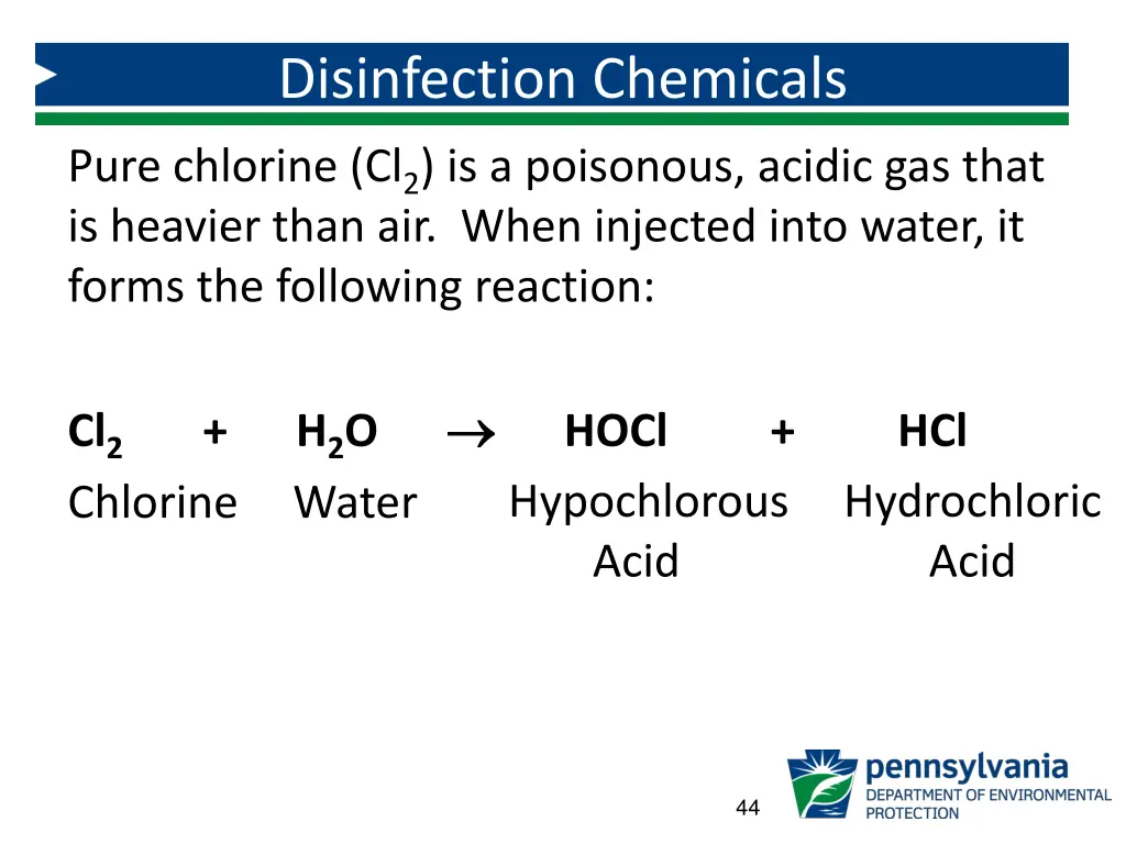 disinfection chemicals