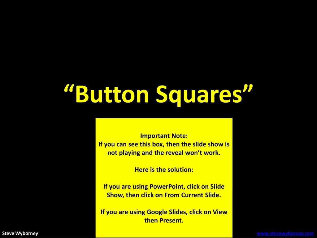 button squares