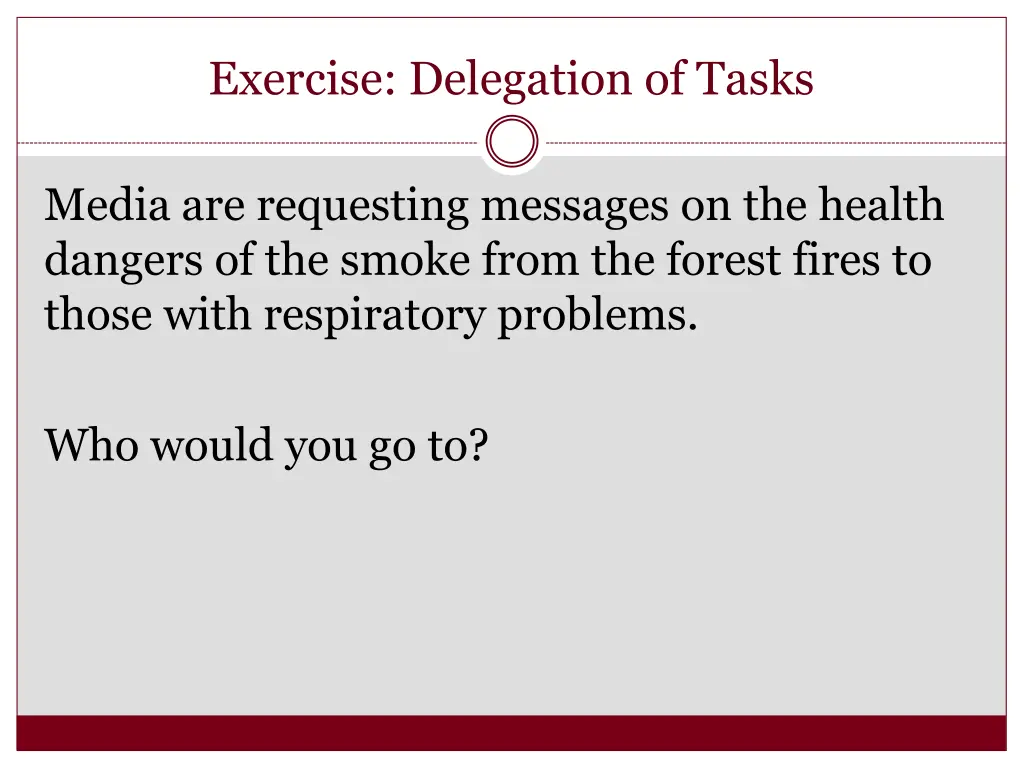 exercise delegation of tasks 7