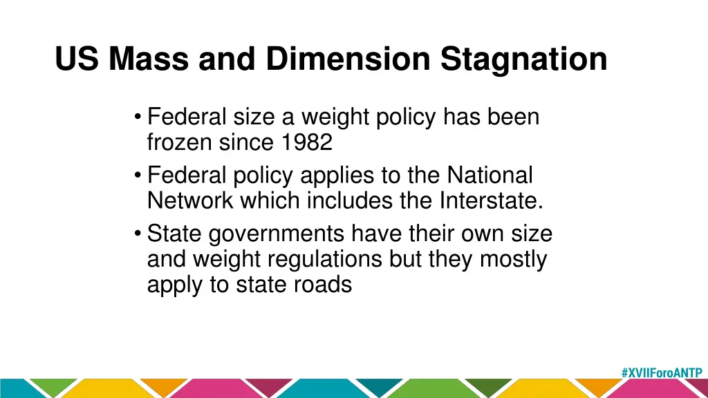 us mass and dimension stagnation