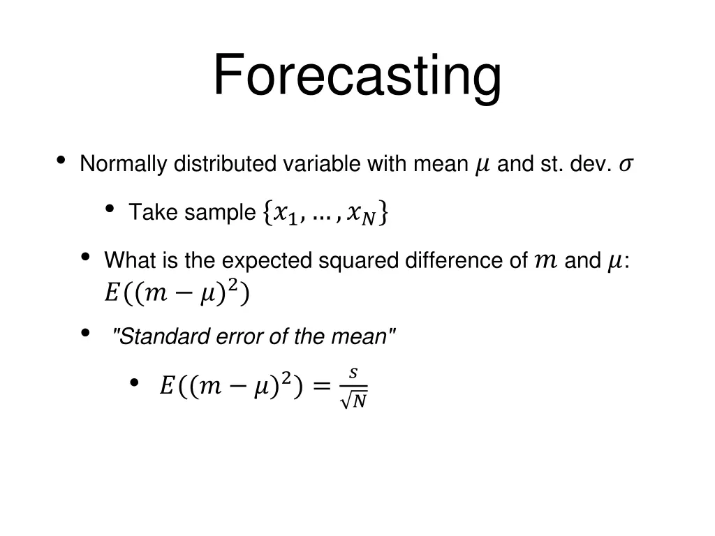 forecasting 1