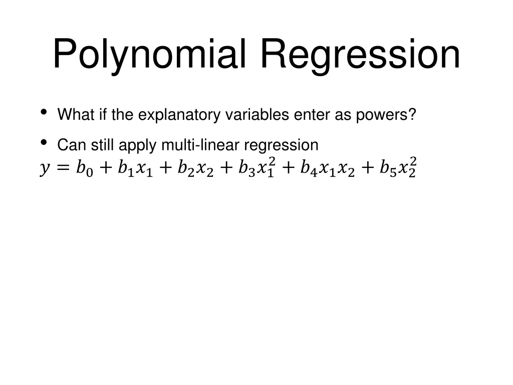 polynomial regression