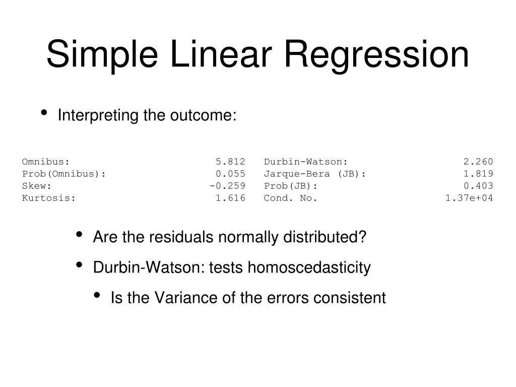 simple linear regression 13