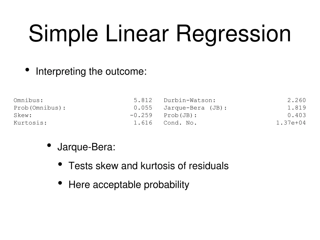 simple linear regression 15