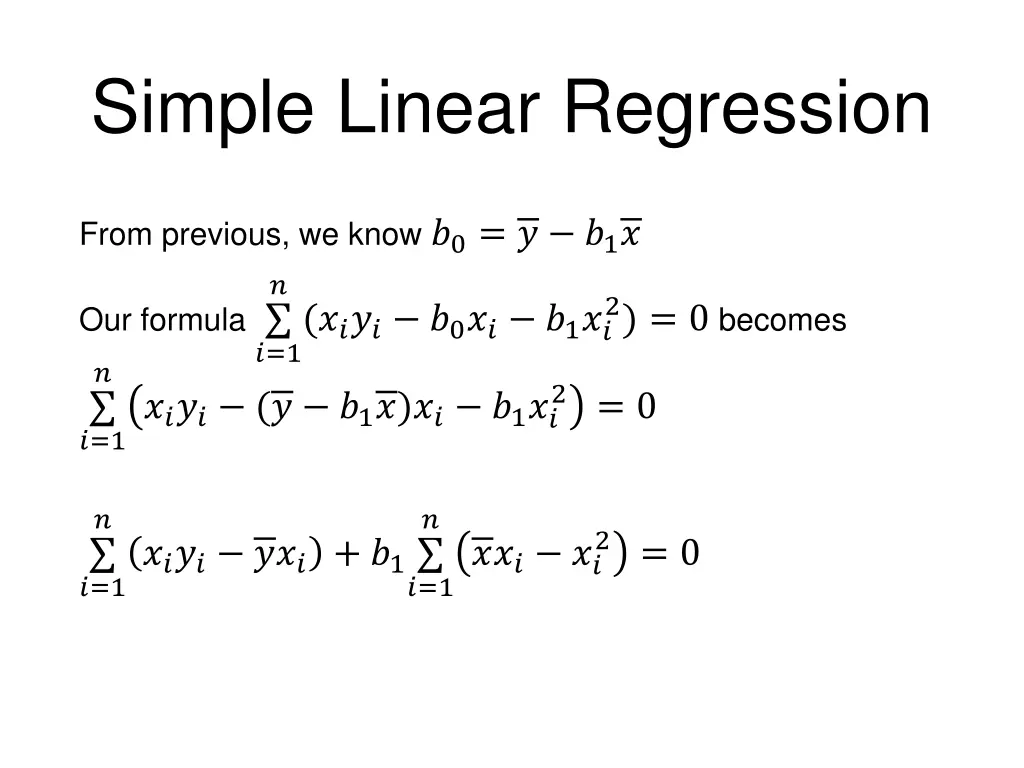 simple linear regression 4