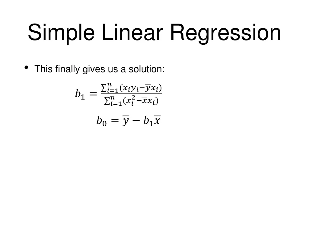 simple linear regression 5