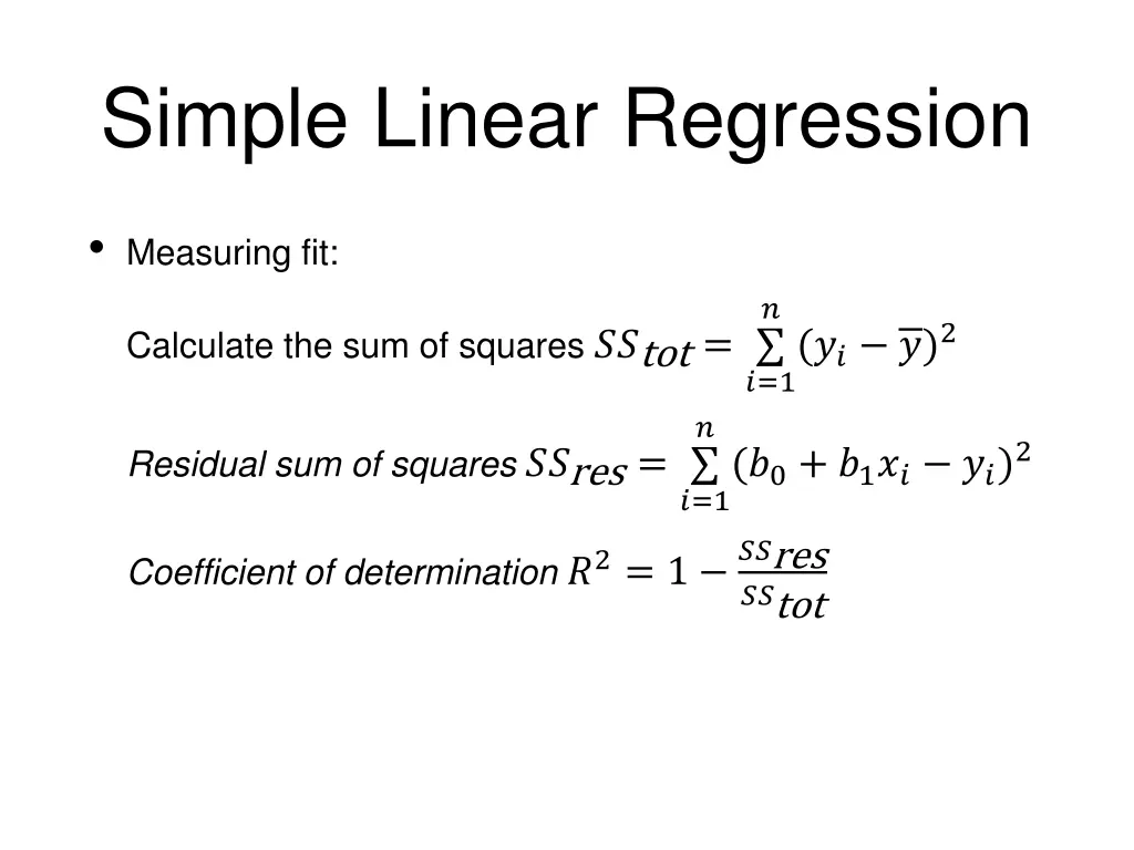 simple linear regression 6