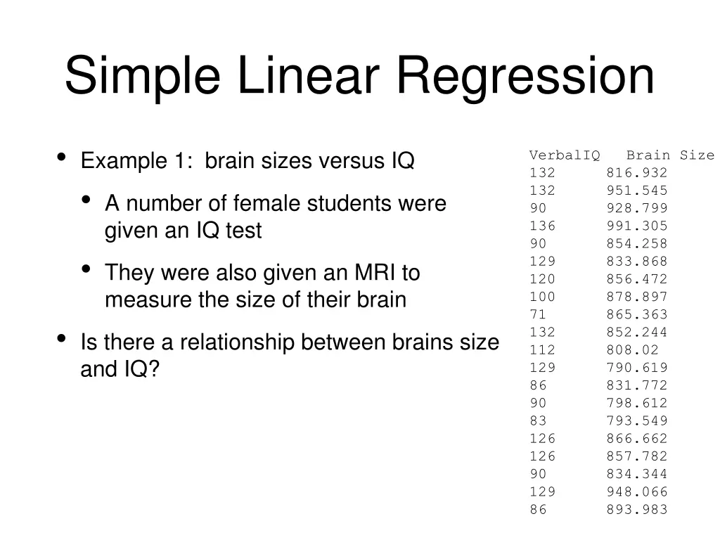 simple linear regression 9