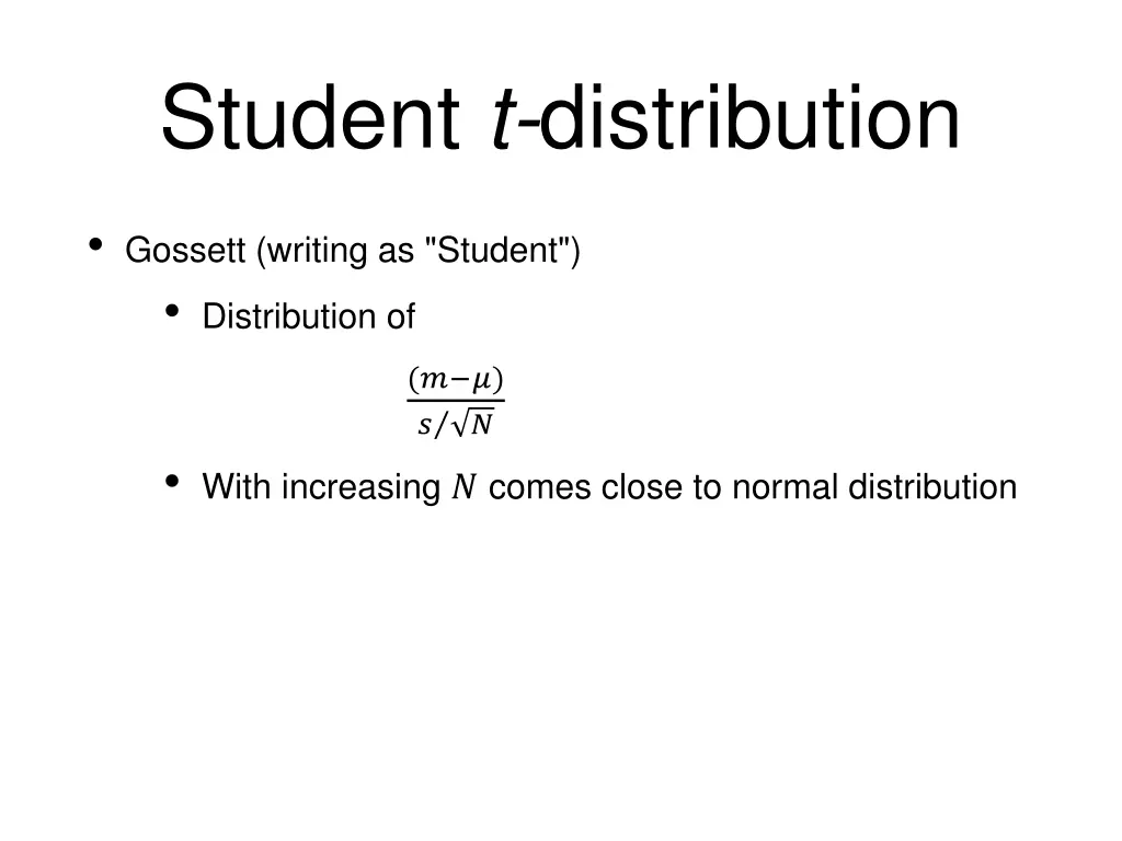 student t distribution