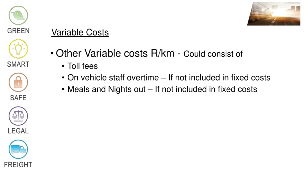 variable costs 5