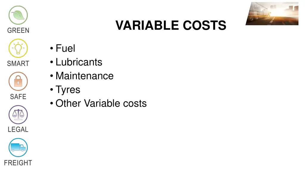 variable costs