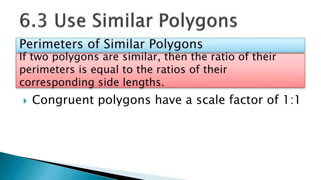 perimeters of similar polygons