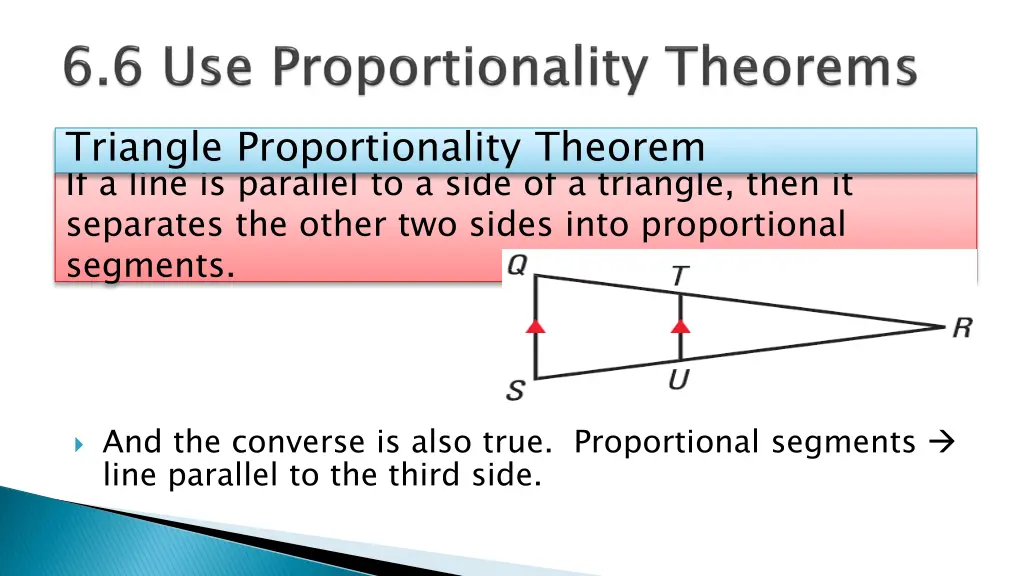 triangle proportionality theorem