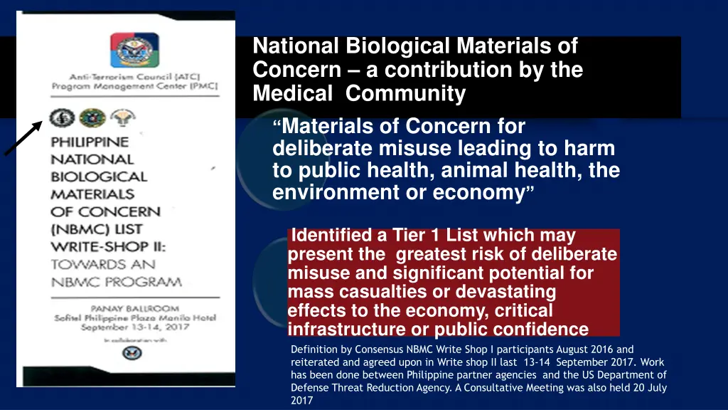 national biological materials of concern