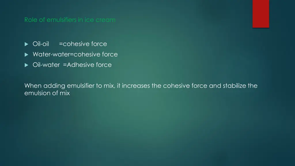 role of emulsifiers in ice cream