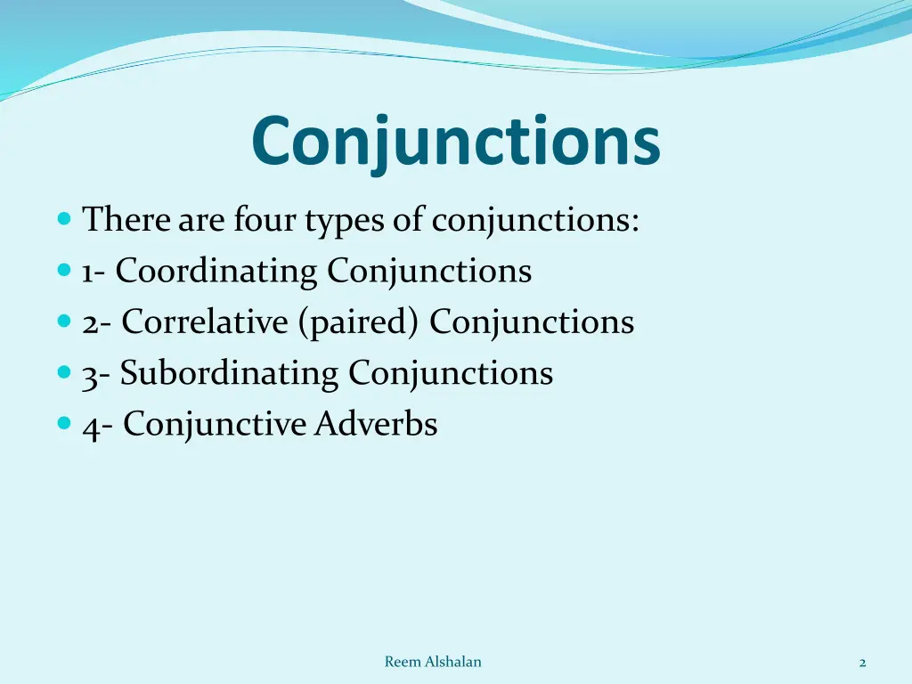 conjunctions 1