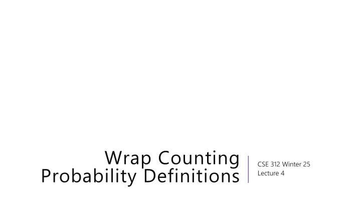 wrap counting probability definitions
