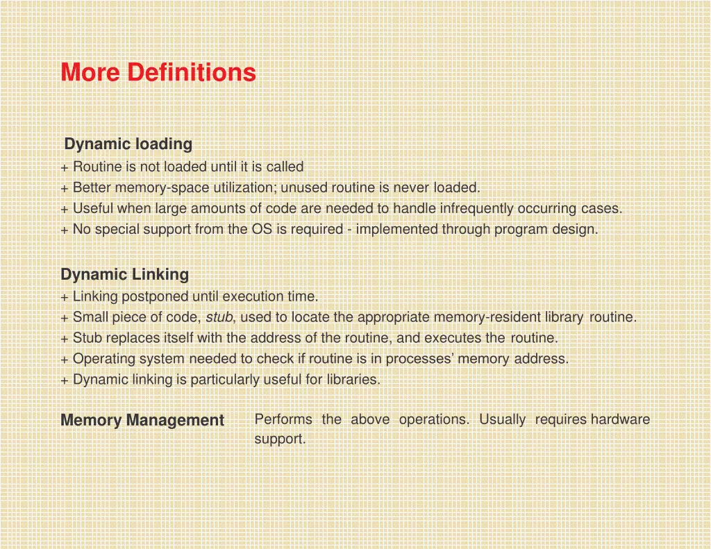 more definitions