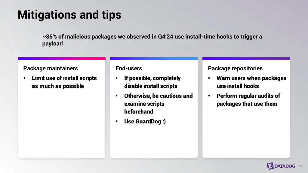 mitigations and tips 1