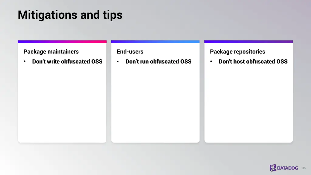 mitigations and tips 2