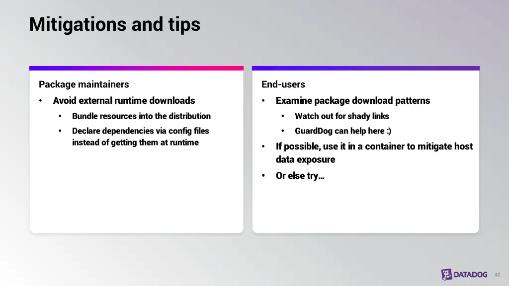 mitigations and tips 3