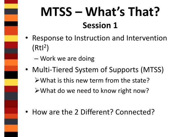 mtss what s that session 1 response