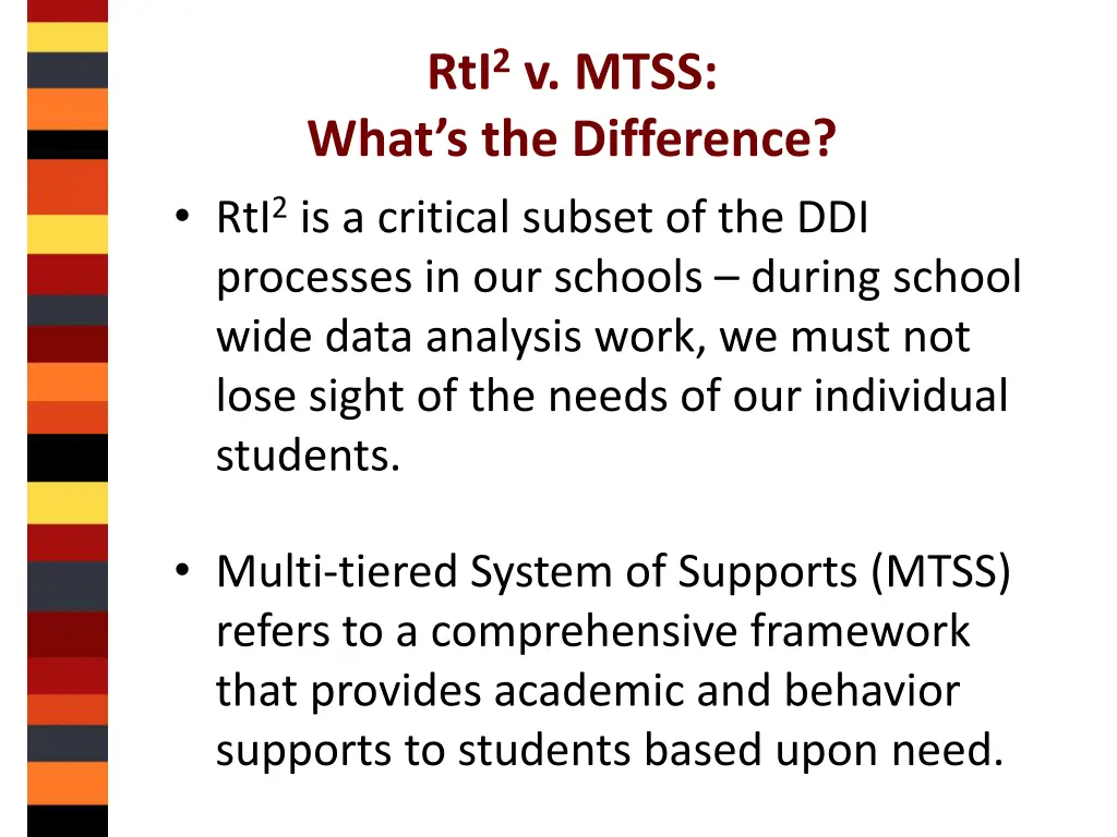 rti 2 v mtss what s the difference