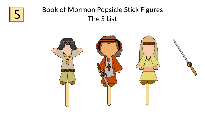 book of mormon popsicle stick figures the s list