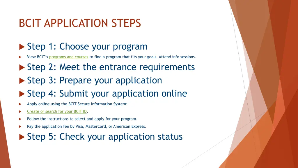 bcit application steps