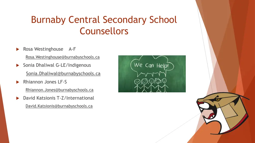 burnaby central secondary school counsellors