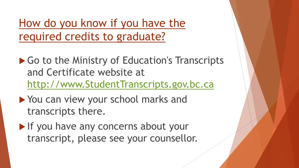 how do you know if you have the required credits